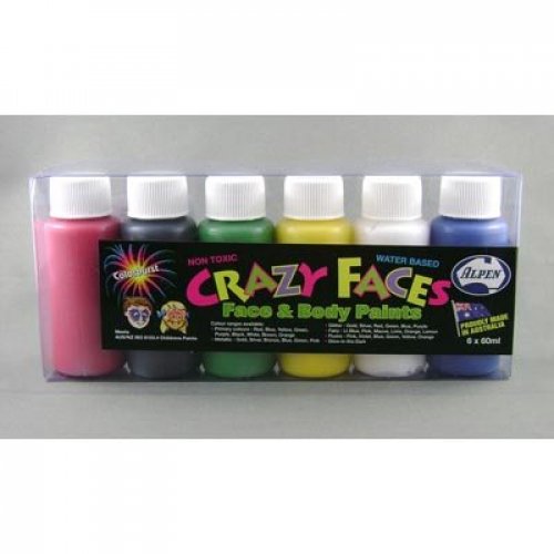 Crazy Faces F&B Paint Basics 6 x 50ml Set (FACESET6)